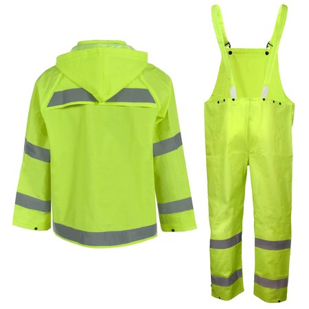 Neese Outerwear Econo-Viz Series Suit-Hi Viz Lime-3X 10182-55-2-HLI-3X